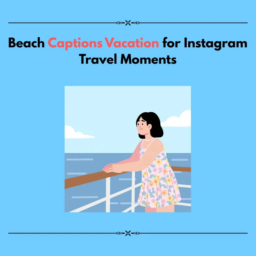 beach captions vacation