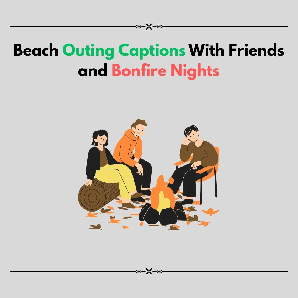 beach outing captions with friends