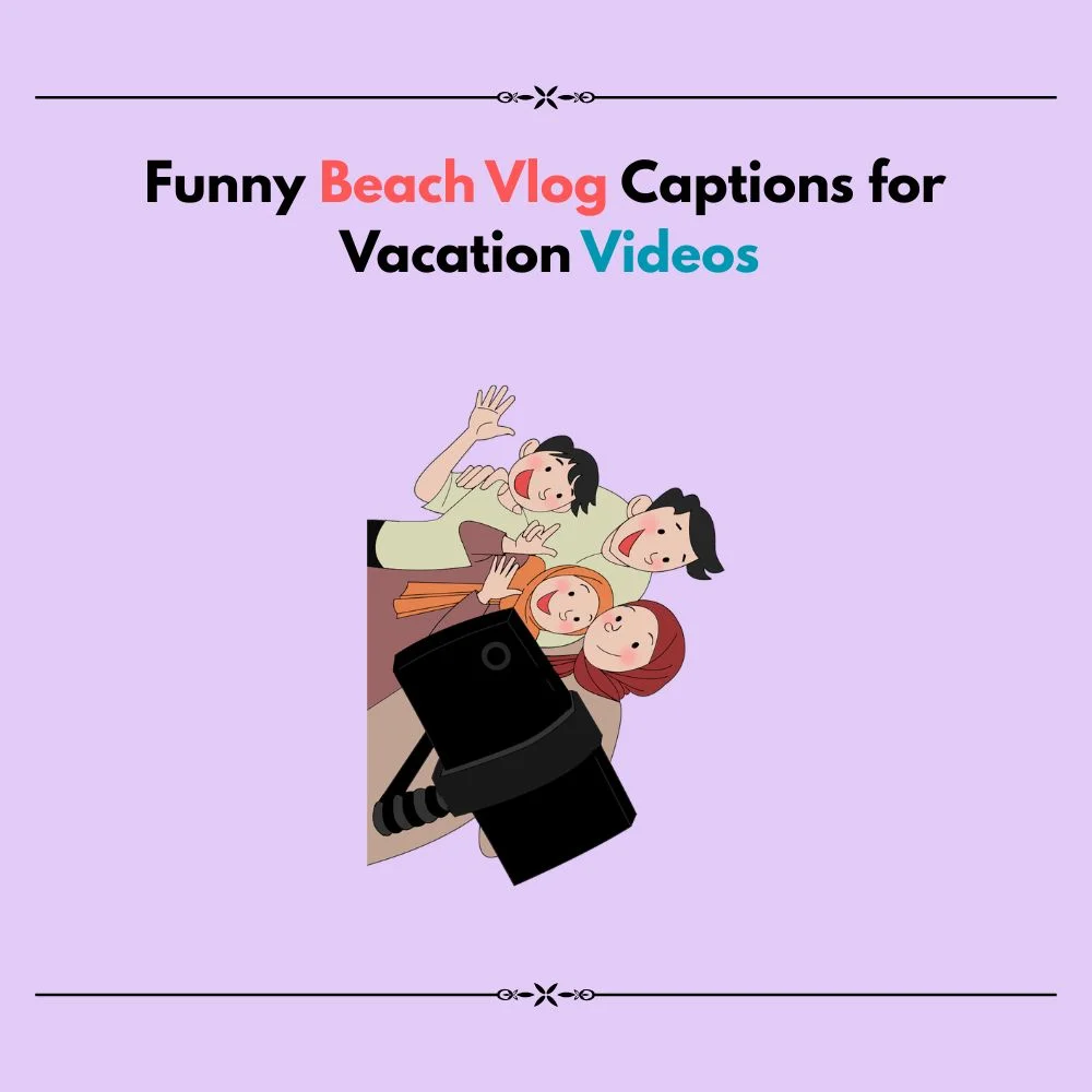 beach vlog captions