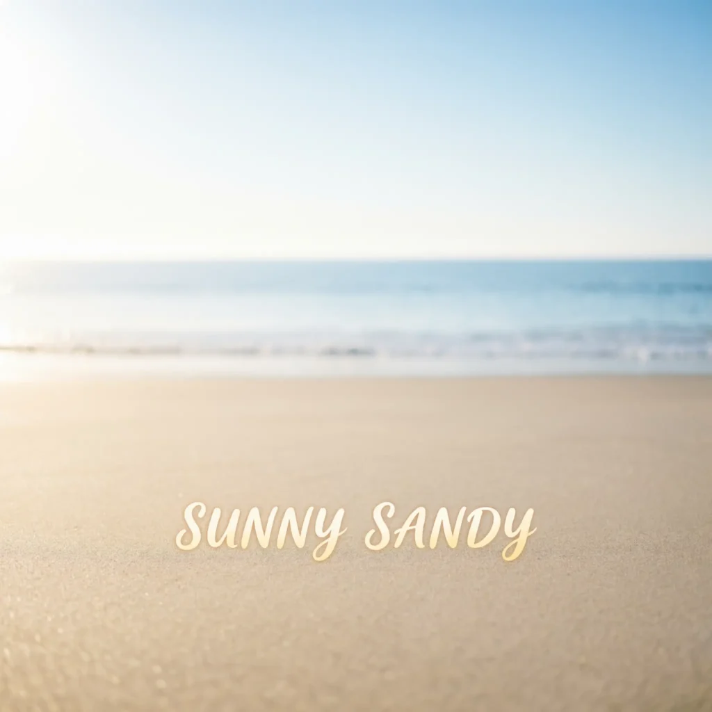 beach captions for kids one word