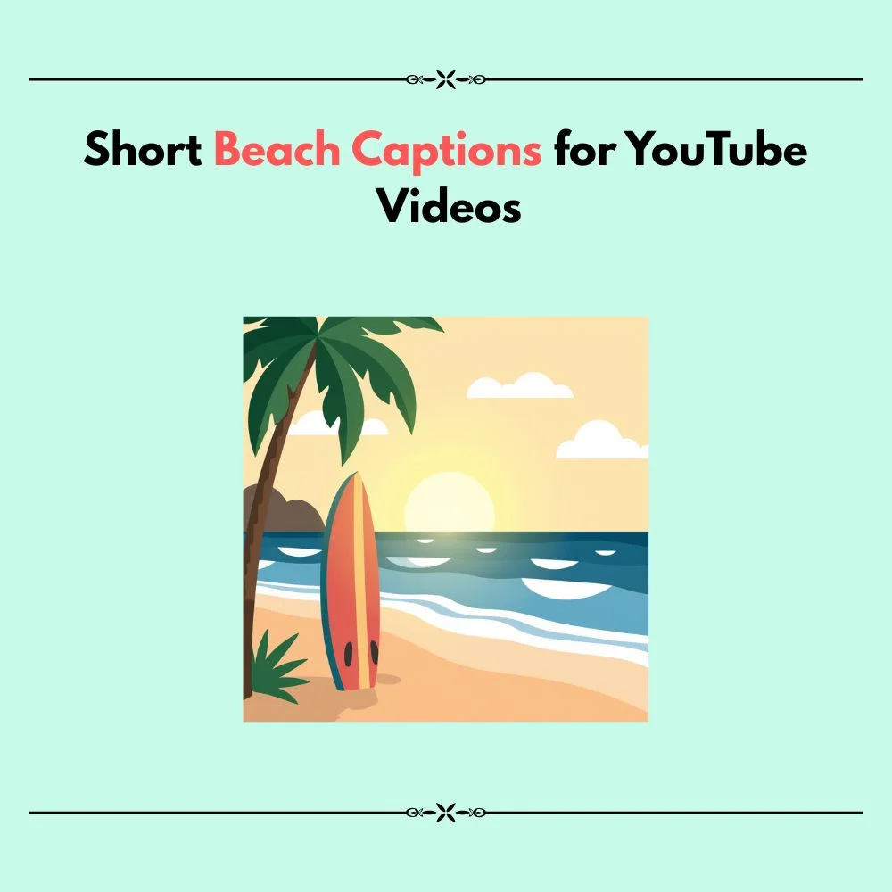 beach captions for youtube