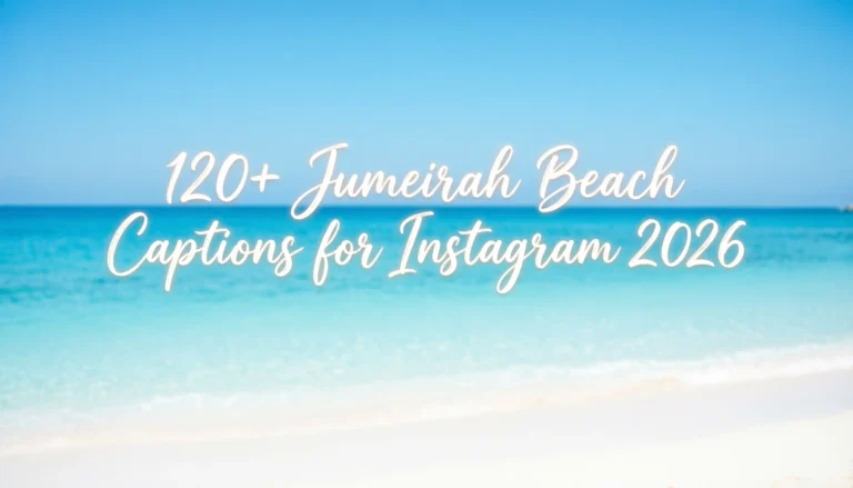 jumeirah beach captions for instagram in english